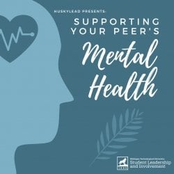 Supporting your peer's mental health poster