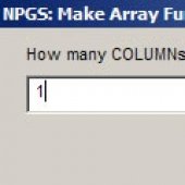 Make Array number of columns.