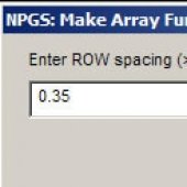 Make Array row spacing.
