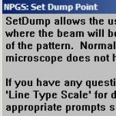 Set Dump Point dialog.