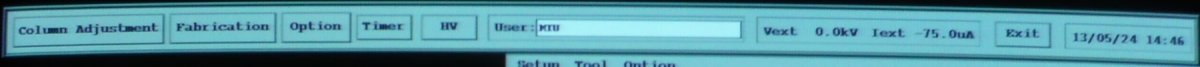 Software toolbar with buttons.