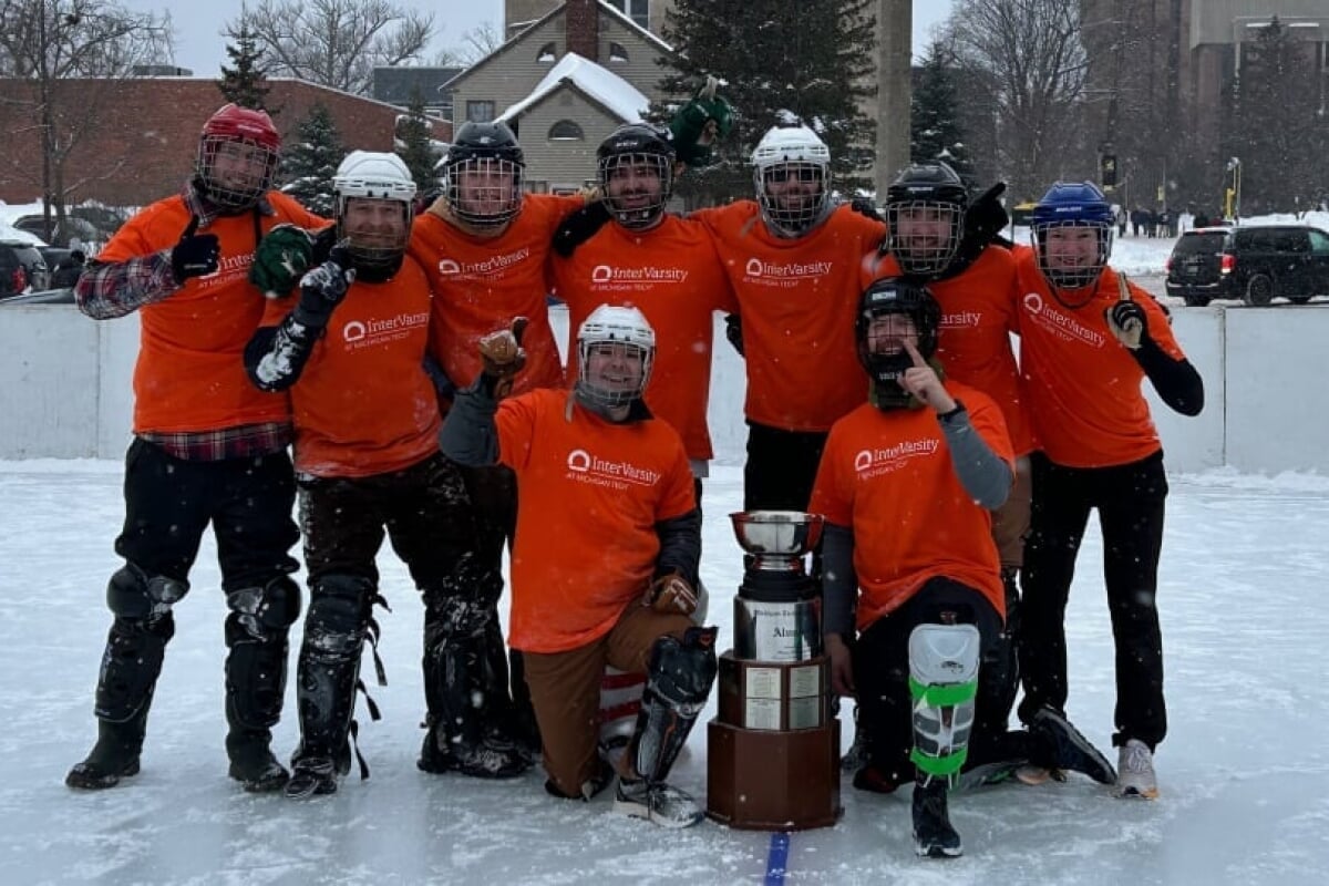 2025 Alumni/Student Broomball Invitational Tournament champions, IV for Old Times' Sake
