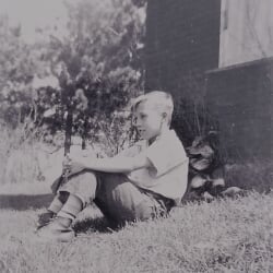 Larry Leinweber as a child