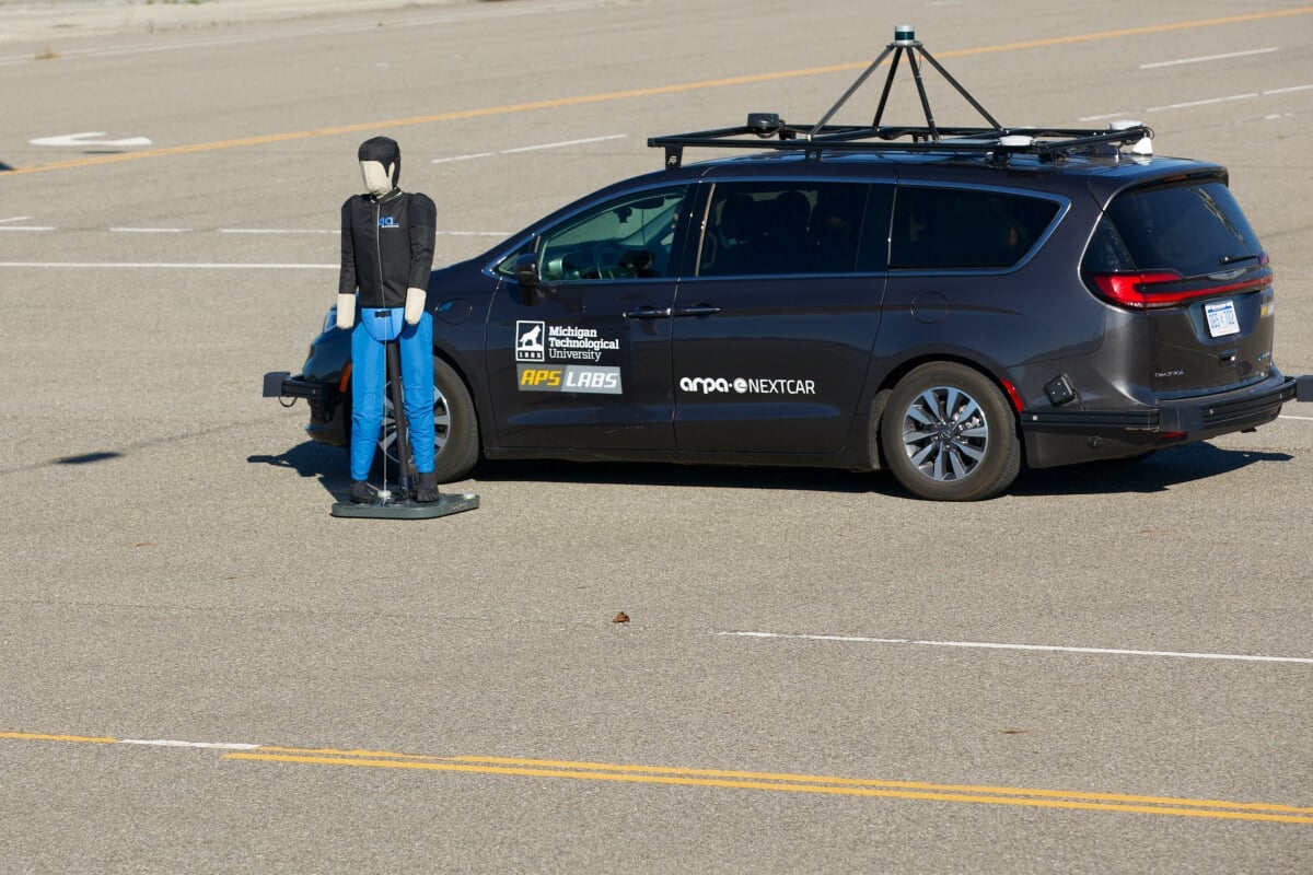 ACM Vehicle testing with dummy