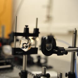Equipment in the Biomedical Optics Laboratory.