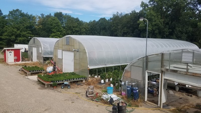 The Heidi's Farmstead & Bakery greenhouses