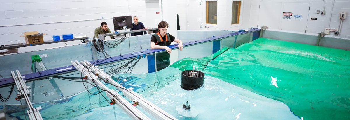 Testing at a wave pool