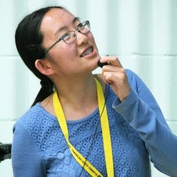 Female student at GenCuyber Camp