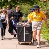 Students move into the dorm