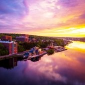 The Michigan Tech campus in summertime