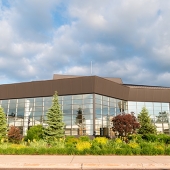 Exterior of the Rozsa Center.