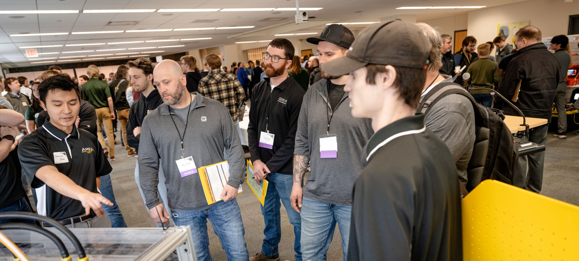 AME students with Design Expo judges