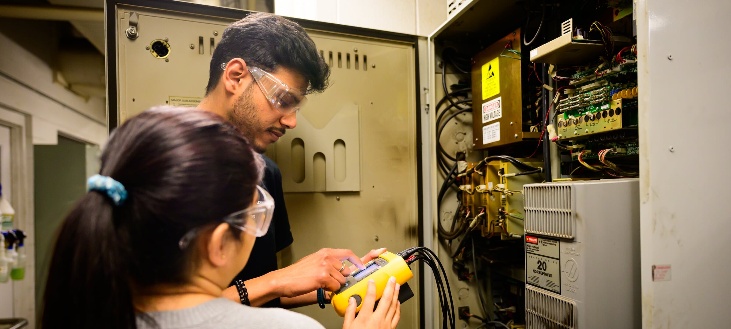 Students in a lab