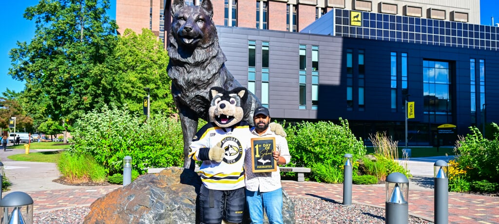 Students on campus