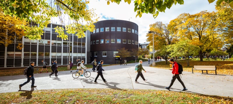 Students on campus