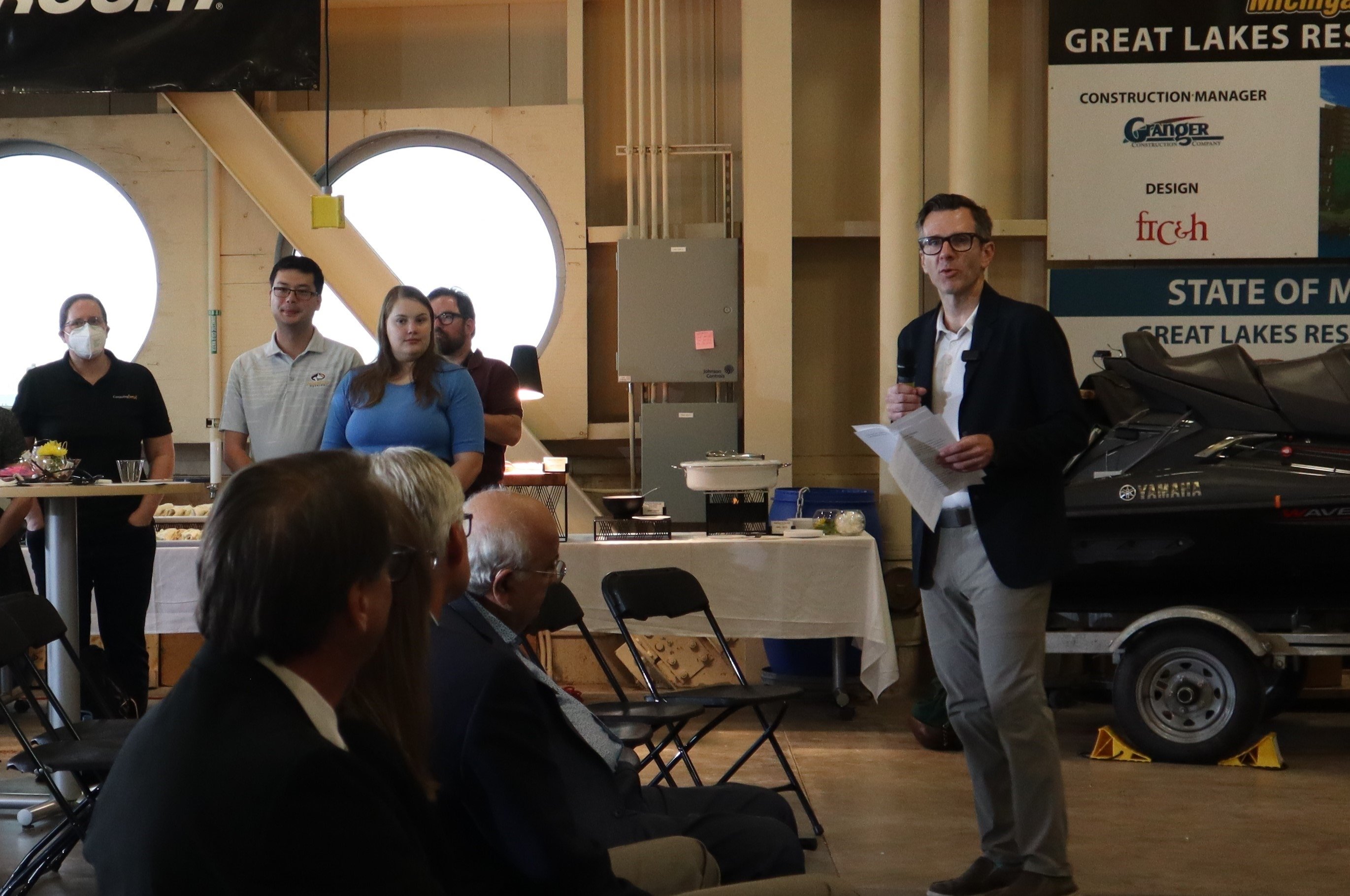 Dennis Livesay talking about the College of Computing Honor Academy Awards. Dennis Livesay speaking.