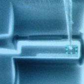Box over probe tip.