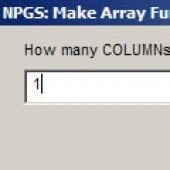 Make Array number of columns.