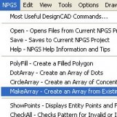MakeArray menu item.