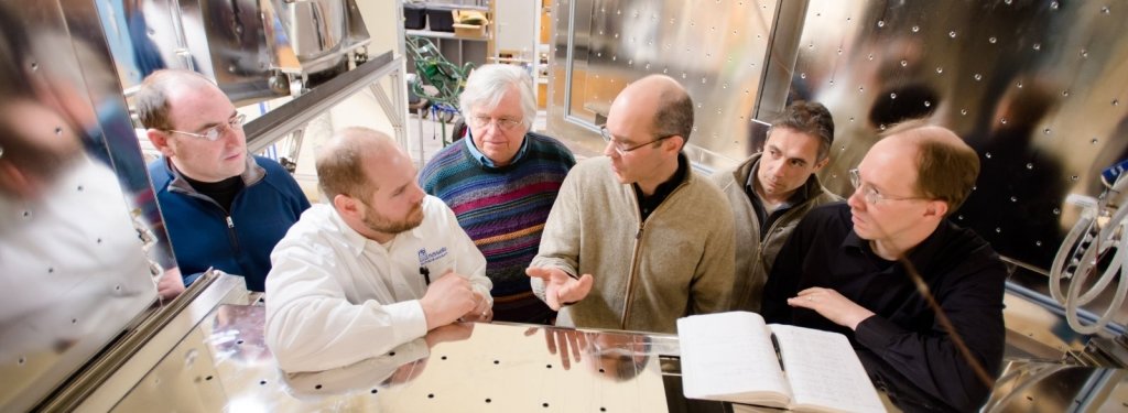 a group of people in a lab