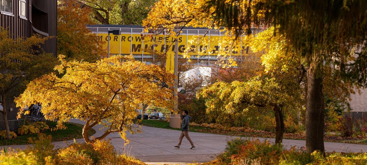 Fall scene on campus