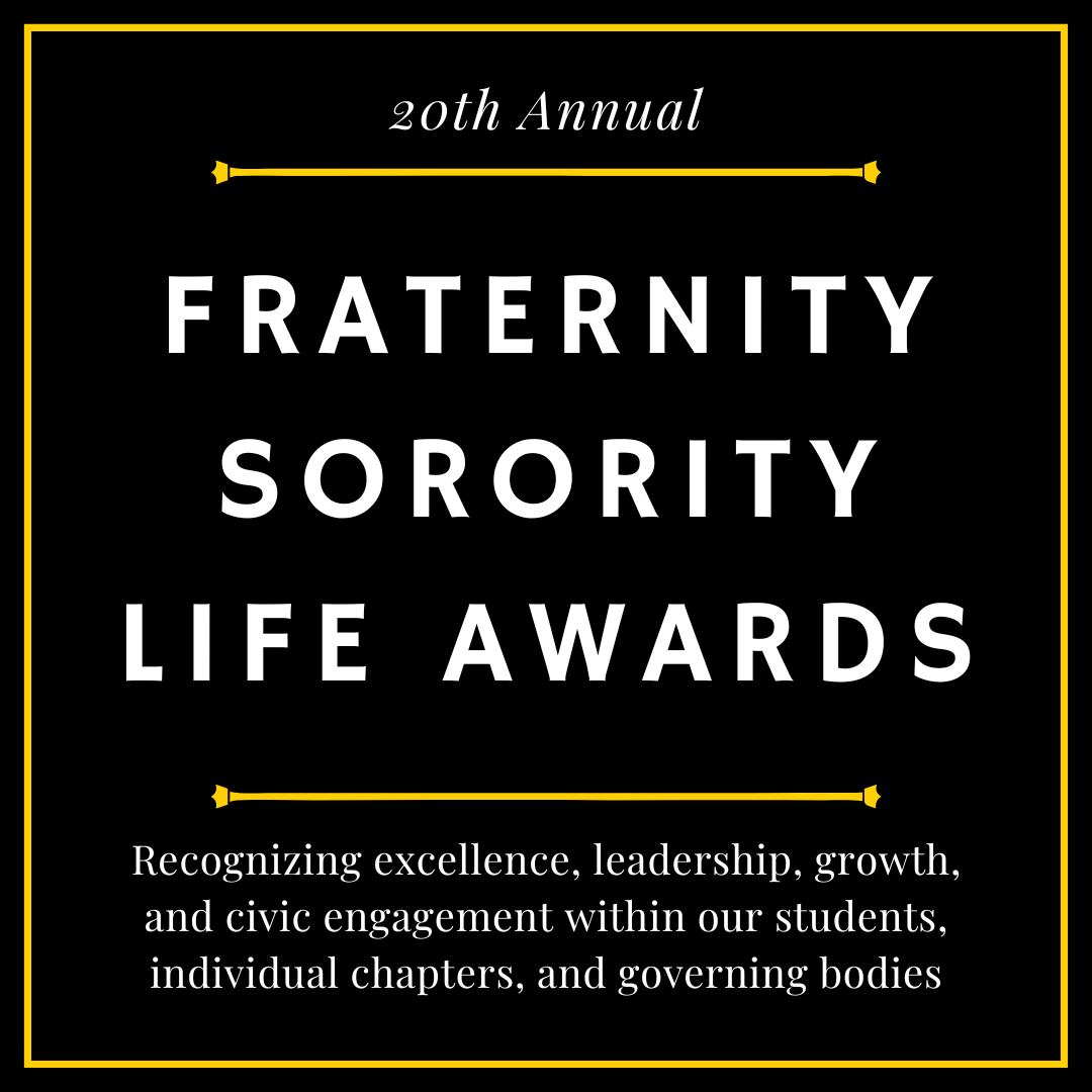 20th Annual Fraternity and sorority Life Awards