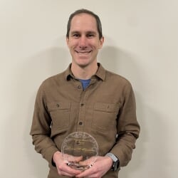 Robert Handler holds Bayard Rustin Award Robert Handler holds Bayard Rustin Award