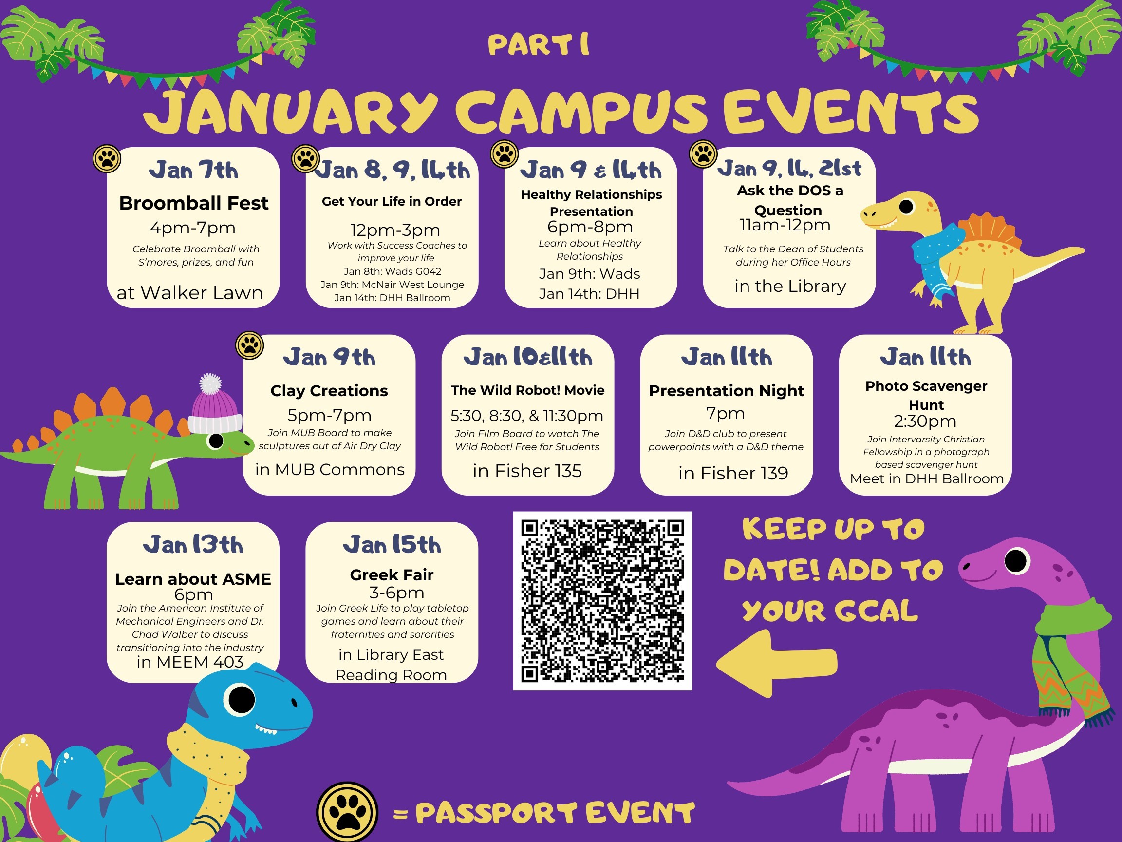 January Campus Events - part 1