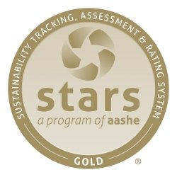 AASHE Stars Gold rating seal