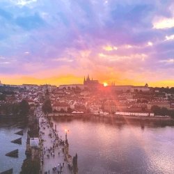 Prague city view